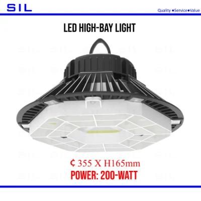 LED High Bay Light UFO 200W for Industry IP65 Waterproof 200W LED UFO High Bay Light