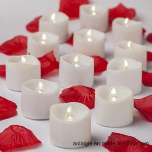 Warmer White Flameless Candle LED Tealight with Flower