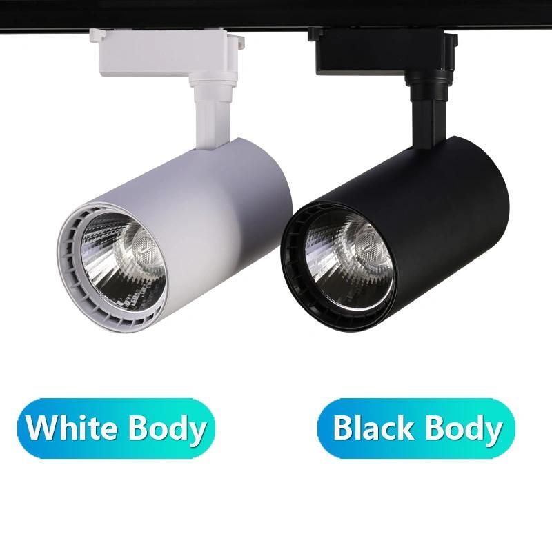 10W Ra90 LED Track Lighting COB Spotlight Track Light for Shopping Mall