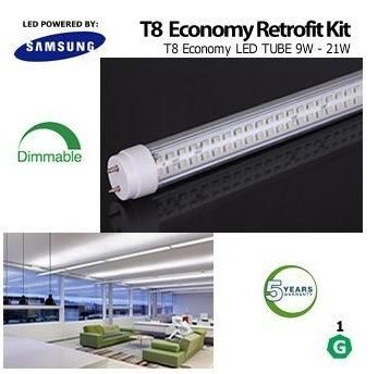 Dlc Dimmable T8 LED Tube Rotatable Ends Commercial Lighting