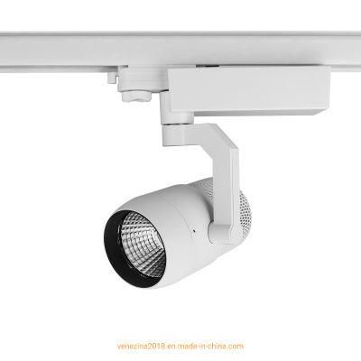 COB LED 20W/25W/30W High Power Interior LED Track Spot Lighting Fixture