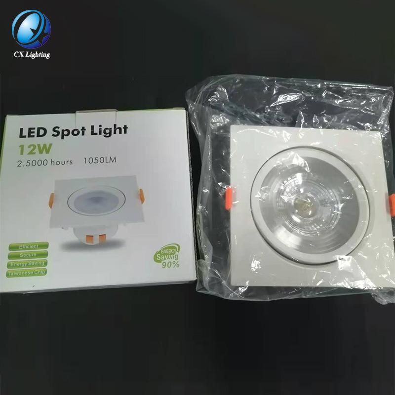 15W Warm White LED Lamp Rotatable Movable Recessed LED Downlight