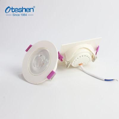 3W Super Slim PC LED Ceiling Spotlight 5g Round Downlight 100lm/W Easy Assembling 3W 5W 7W 9W 12W Spotlights