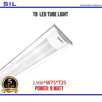 LED Batten Purification Light 900mm LED T8 Tube 9W Tube Fixture Ceiling Lamp for Office Living Room Bathroom Kitchen Garage Warehouse