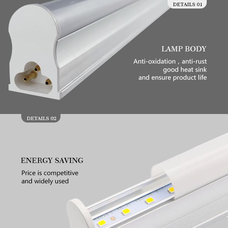 SMD2835 105lm/W Connectable LED Tube Lighting T5 LED Lights for Room