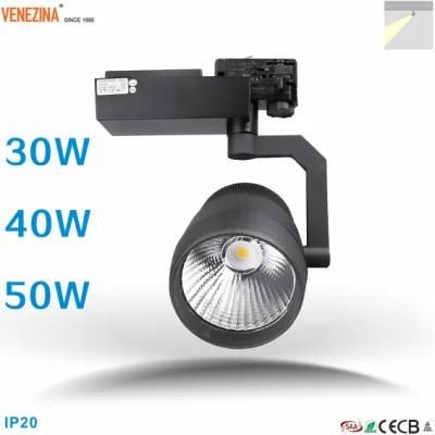 Dimmable 50W High Power Commercial Interior LED Spot Track Lamp