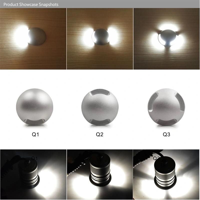 3W DC 12V IP67 Mini LED Spotlight for Wall Stair Light