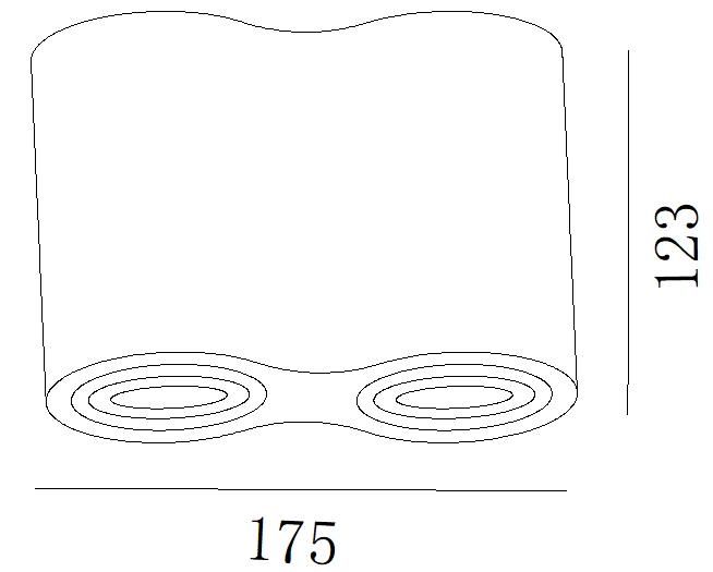 COB 3 Years Warranty Double Plugs Downlight for Cabinet Ce