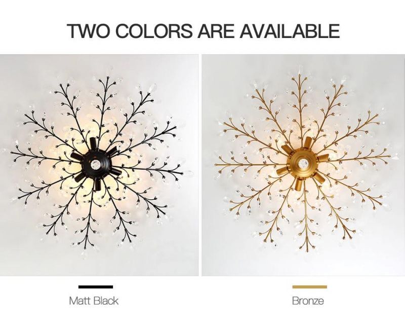 E14 Modern Copper Hanging Lamp Chandelier Luxury