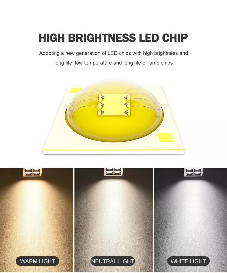 12W White Black Shop Hall Surface Mounting Commercial Square LED Downlight