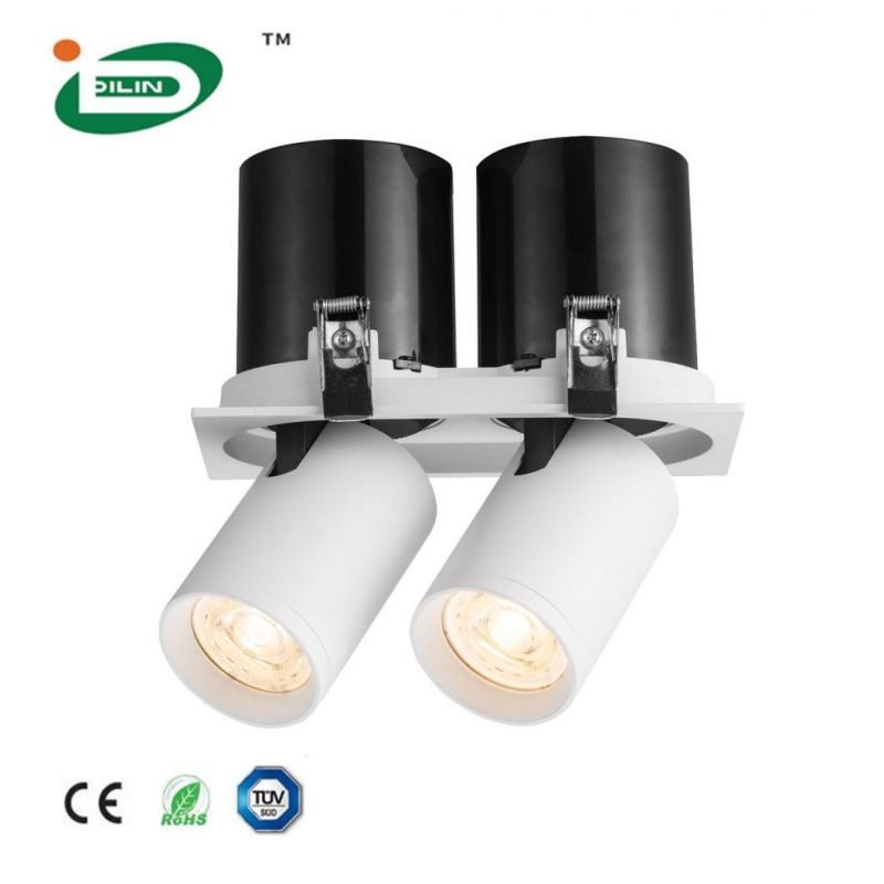 Recessed Down Light Fittings Commercial Ultra Bright Retractable Angle Adjustable 5W 9W LED Ceiling Spotlight