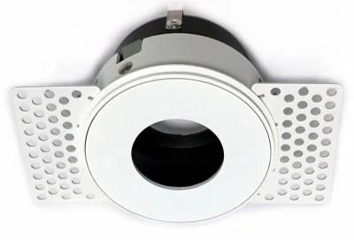Cut out 75mm Trimless Project Downlight GU10 Housing LED Downlight Frame