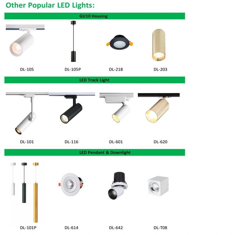 3-Year Warranty Commercial LED COB Track Light Ce RoHS Shopping Center Spotlight