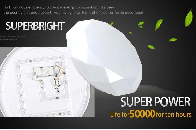 CE CCC Smart Wifimounted Blackcircle Flatled Ceiling Light