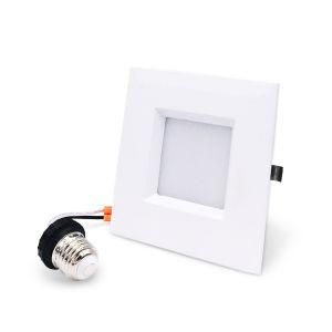 4 Inch 8W 120V Dimmable LED Downlight/5 In1 CCT Tunable Square Retrofit