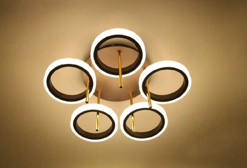 Masivel Factory Nordic Simple Style Ceiling Light Three-Ring Modern Minimalist Decoration Acrylic Cover LED Ceiling Light