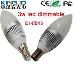 Dimmable E14 B15 3W LED Candle Light