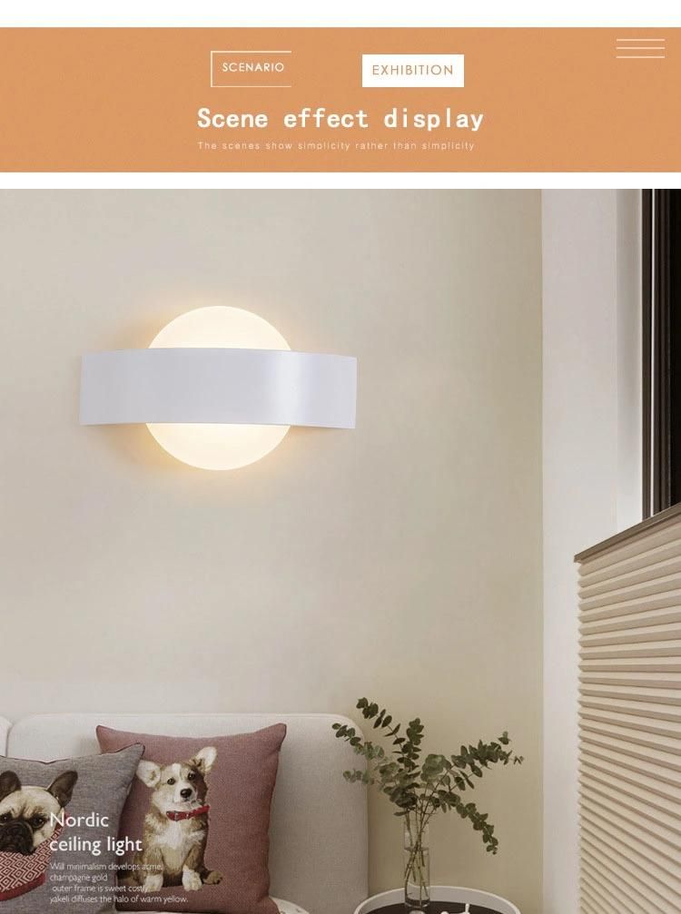 LED Nordic Wall Light Modern Minimalist Living Room Light Balcony Wall Light Corridor Aisle