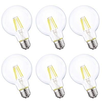 WiFi Control LED Vintage Filament Bulbs G125 LED Bulb Dimmable LED Globe Bulbs E27 Base LED Light 10W with CE RoHS