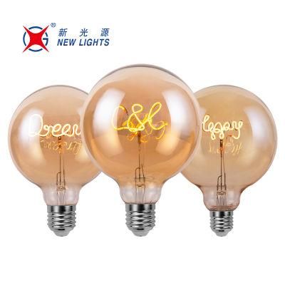 Amber Glass LED Decorative Bulb 4W E27