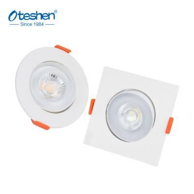 New 5g Super Slim Adjustable Recessed Ceiling Down Light 3W 5W 7W 9W 12W PC Plastic LED Downlight