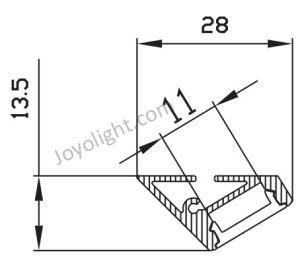 Linear Aluminum LED Profile (28*14mm)