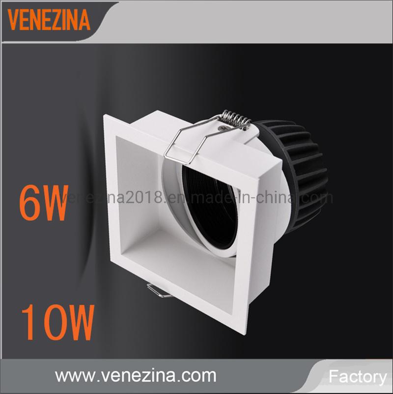 Square Round Recessed Spot Light Ceiling Manufacturer Price Commercial Lightibg 6W/10W