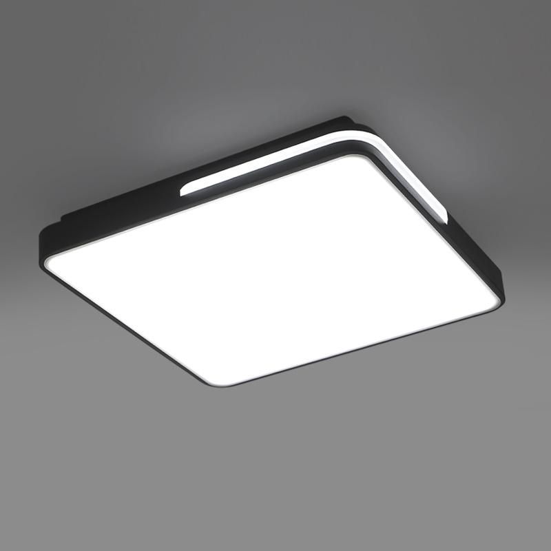 Smart Remote Control White Black Acrylic Ceiling Lamp for Bedroom