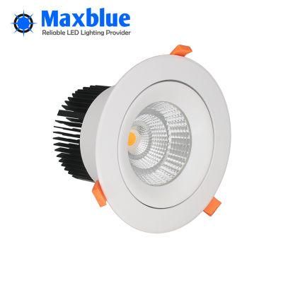 30W Triac 0-10V Dali Dimmable Recessed LED Downlight