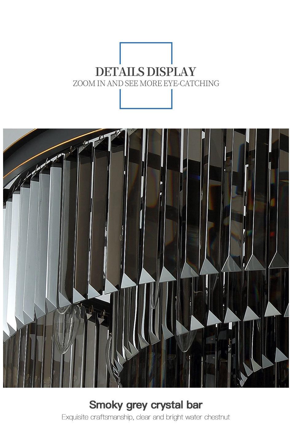 Hotel Lobby K9 Crystal Chandelier 800mm 1000mm LED Ceiling Light