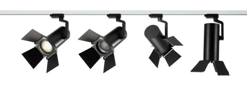 4 Leaves 12W Spotlight Barn Door LED Track Light Indoor Spotlight