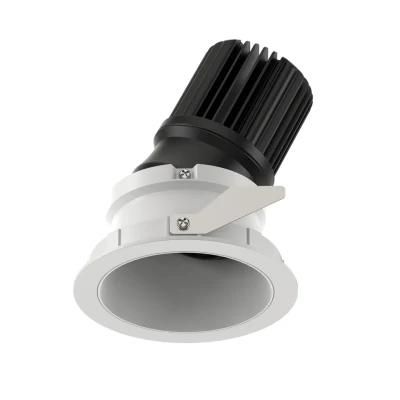 Aluminum Trim Downlight Ceiling Recessed COB Adjustable LED Downlight 1*20W