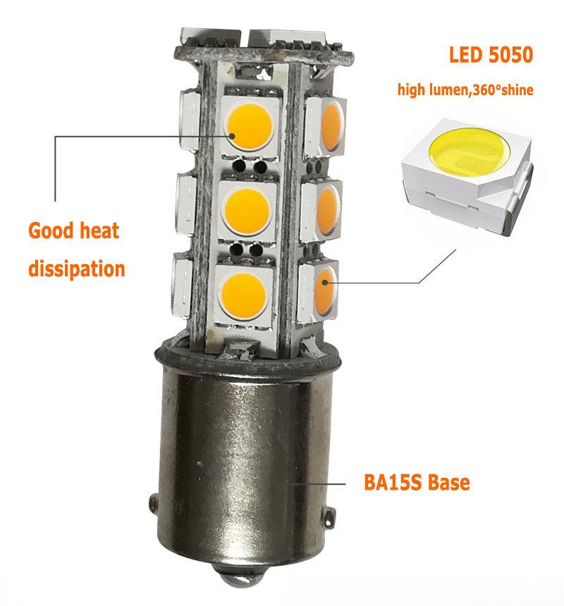 Ba15s Bay15D 1156 LED Bulb 3W Car Light