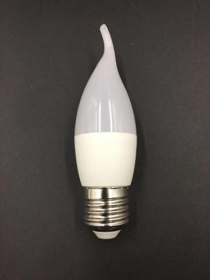 C37t 5W New ERP Complied Factory Price LED Flame Bulb with 2700K 6400K 4500K B22 E14 E27 B15