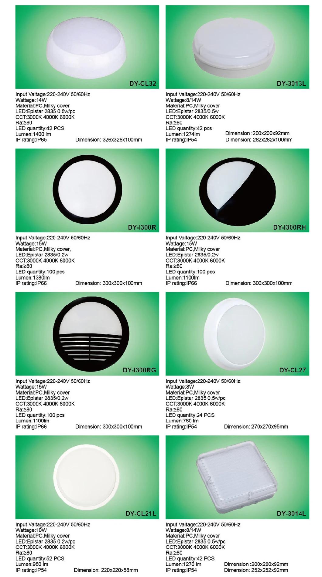 LED Round Ceiling Light 3000K-6000K IP66 Waterproof Lighting of Ceiling