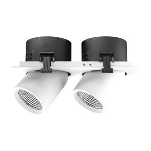LED Recessed Spotlight Anti-Glare Fixture Down Spotlight Commercial Ceiling Light 2X35W Power R3-2202