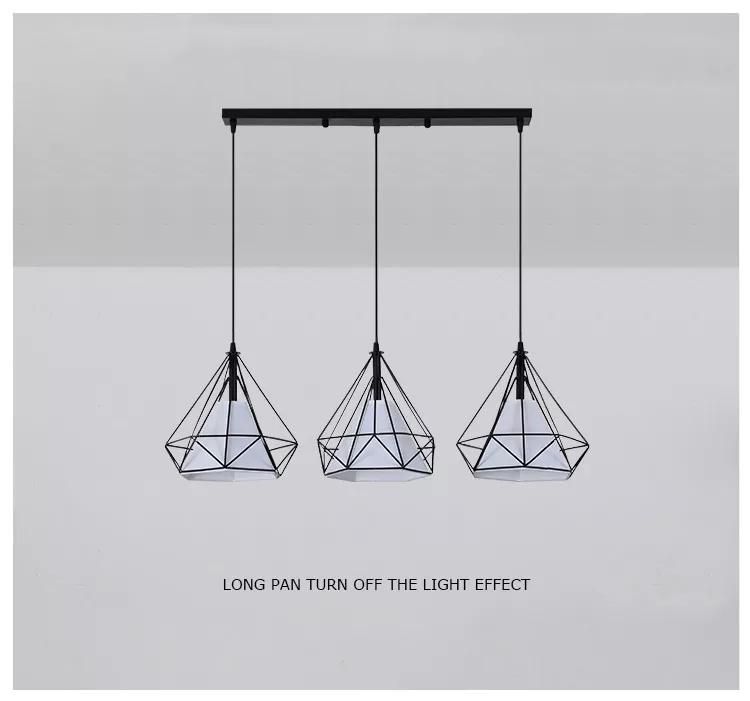 Lights Lighting Modern Chandelier Black Iron Hanging Light Fixtures Hotel Restaurant Ceiling Suspended Lamps