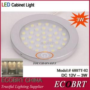 Ecobrt-Modern 3W 12V Touch on LED Cabinet Light Lamp
