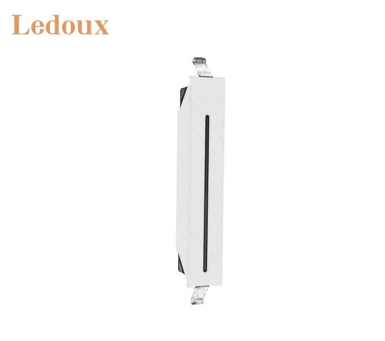 Modern Outdoor Square Recessed Foot LED Stair Step Wall Light