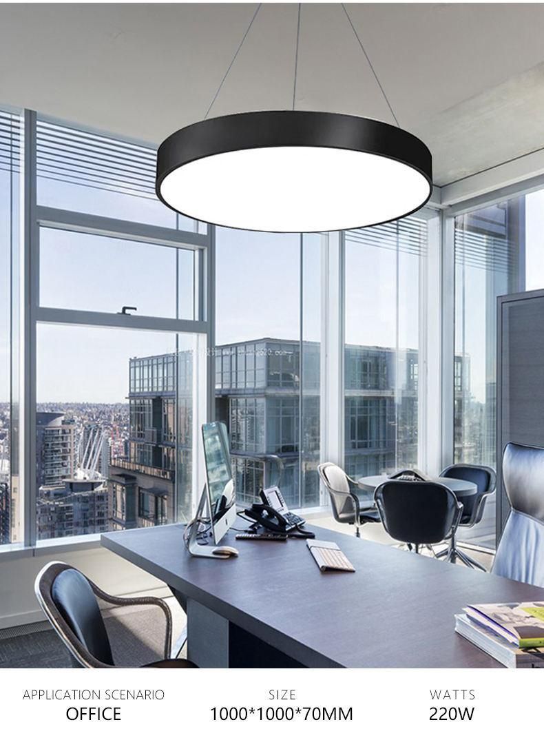 Custom Modern Office Commercial Lighting Curved LED Linear Light