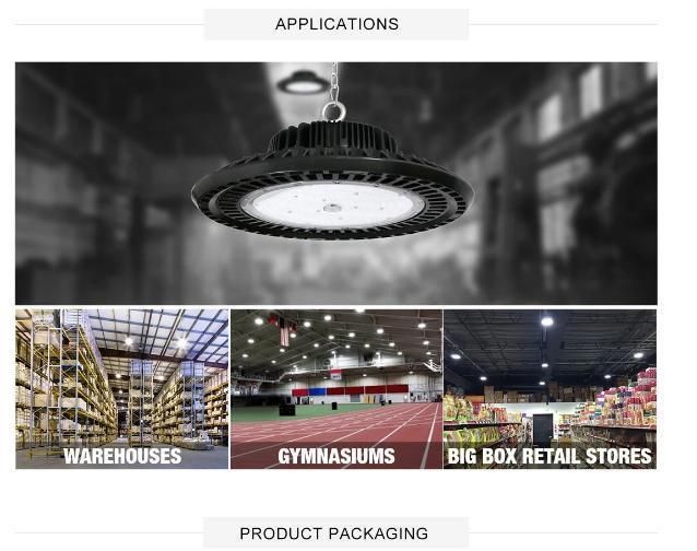 UFO 100W 150W 200W LED High Bay Light for Warehouse Industry