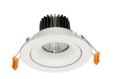 White Recessed Aluminum MR16/GU10 Downlight Housing Plus High Power Module