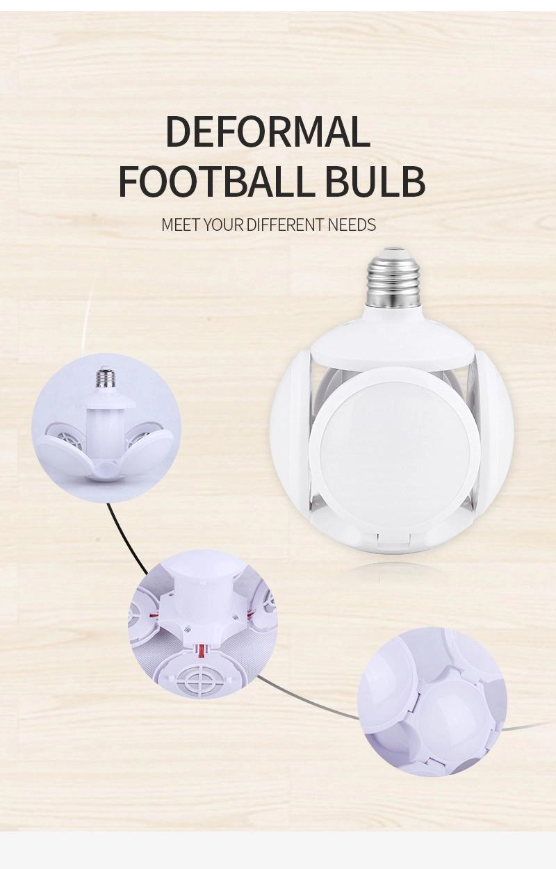 Color UFO Football Lamp Foldable LED Bulb AC85-265V 36W E27 High Brightness