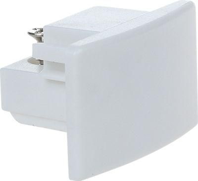 X-Track Single Circuit White End Cap for 2wires Accessories