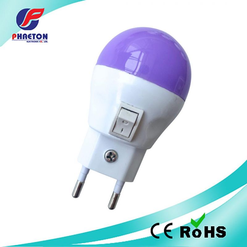 Colorful LED Night Bulb with Switch