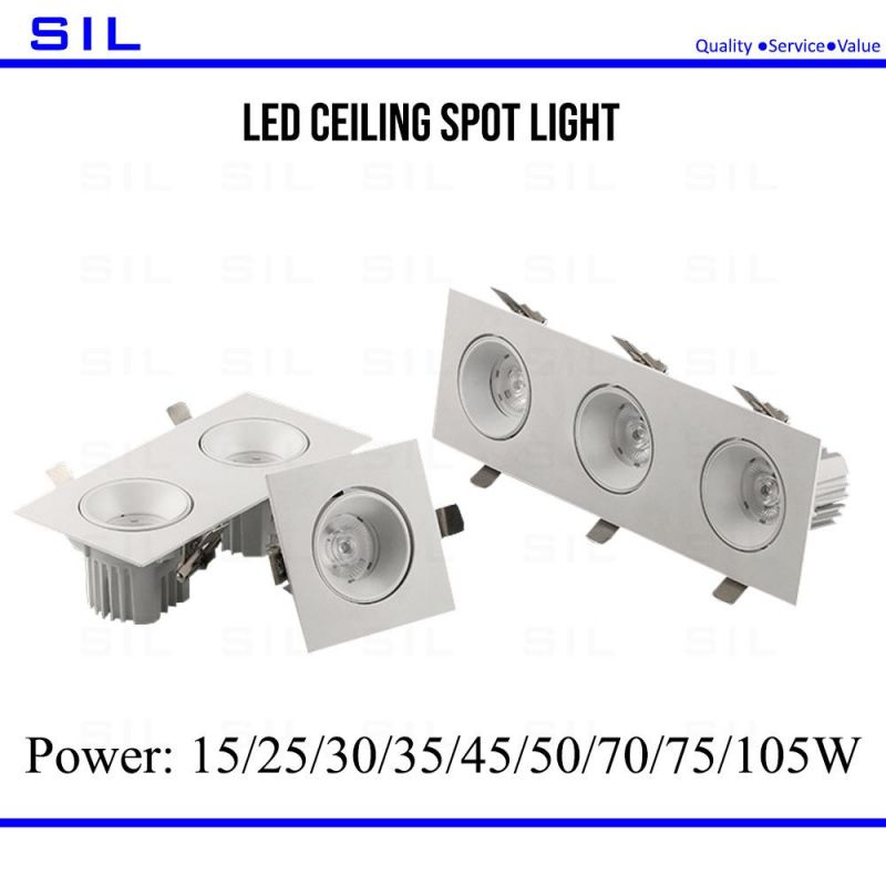 LED 45W Ceiling Recessed Downlight Adjustable Light CE RoHS Spotlight