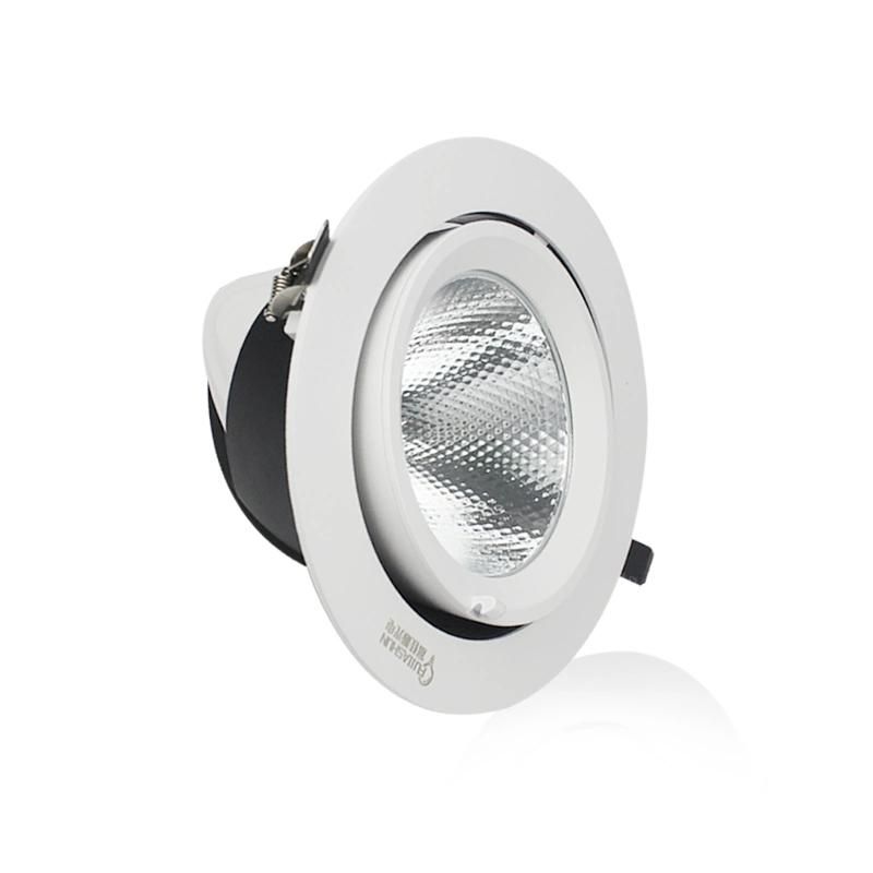 COB LED Downlight Interieur Anti Glare Flick Ajustable Dimmabl Ceiling Plafond Surface Recessed Downlight Focus Spotlight Spot Light LED