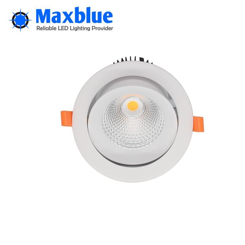 30W Triac 0-10V Dali Dimmable Recessed LED Down Light