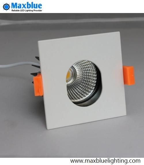 18/36 Degree Square Surface Hotel/Shopping/Mall COB Dimmable LED Downlight