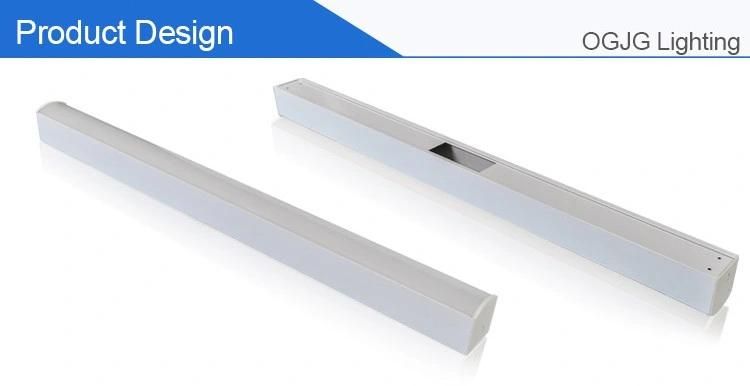 Office 4FT White Ceiling Pendant Lighting LED Linear Suspended Light